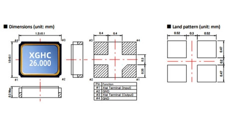 無源晶振-SMD1210晶振封裝